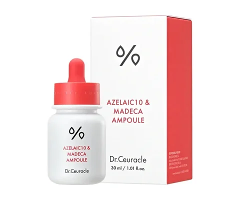 Packaging of Dr.Ceuracle Azelaic 10 & Madeca Ampoule