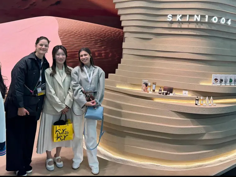At the SKIN1004 stand